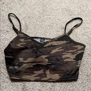 SHEIN Camouflage Crop Top